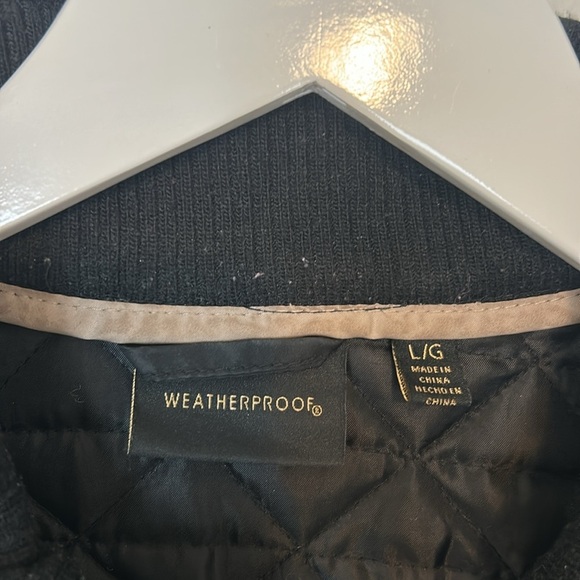 Weatherproof Black Quilted Jacket With Side Stretch, Large - Picture 5 of 12